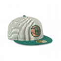 Just Caps Seersucker Brooklyn Nets Retro Crown 59FIFTY taillierte Mütze