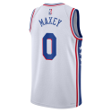 Tyrese Maxey #0 Philadelphia 76ers Weißes Association-Trikot