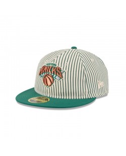 Just Caps Seersucker New York Knicks Retro Crown 59FIFTY Fitted Hat