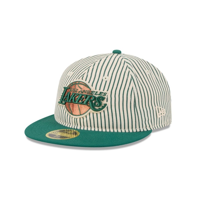 Los Angeles Lakers Retro Crown Just Caps Seersucker Fitted Hat 59FIFTY