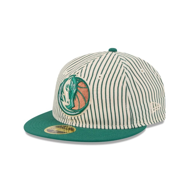 Just Caps Seersucker Dallas Mavericks Retro Crown 59FIFTY-Mütze