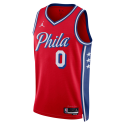 Tyrese Maxey #0 Philadelphia 76ers Rotes Statement-Trikot