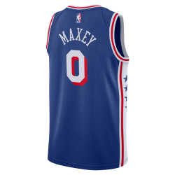 Tyrese Maxey #0 Philadelphia 76ers Blaues Icon-Trikot