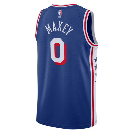 Tyrese Maxey #0 Philadelphia 76ers Blaues Icon-Trikot