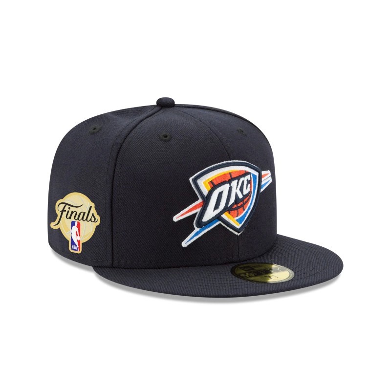 Oklahoma City Thunder 2025 NBA Finals Sidepatch 59FIFTY Taillierte Mütze