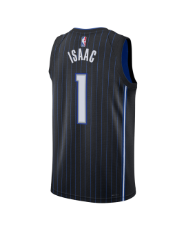 Jonathan Isaac #1 Orlando Magic Schwarz Icon Trikot