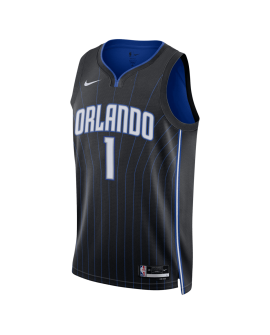 Jonathan Isaac #1 Orlando Magic Schwarz Icon Trikot