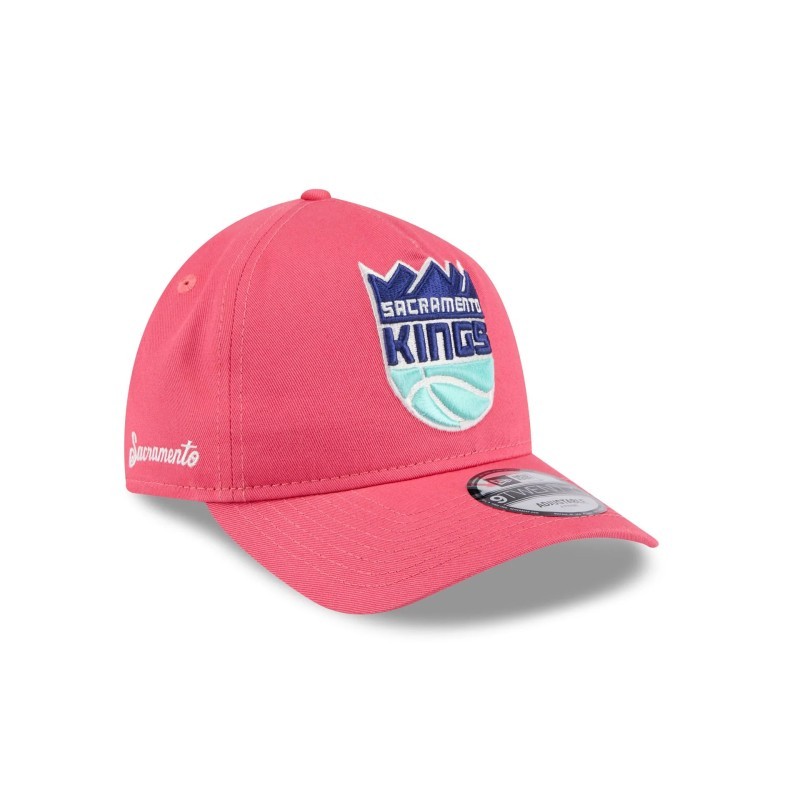 Sacramento Kings Coral 9TWENTY verstellbare A-Frame-Mütze