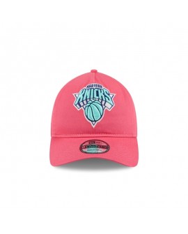 New York Knicks Coral 9TWENTY verstellbare A-Frame-Mütze