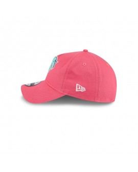 New York Knicks Coral 9TWENTY verstellbare A-Frame-Mütze