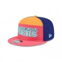Philadelphia 76ers Coral Split Panel 9FIFTY Snapback Hat