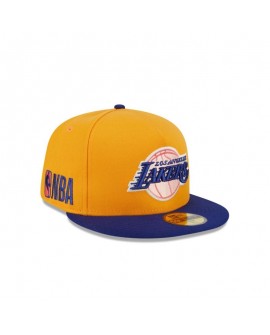 Goldfarbene 59FIFTY-Mütze der Los Angeles Lakers mit A-Rahmen