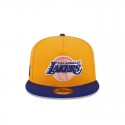 Goldfarbene 59FIFTY-Mütze der Los Angeles Lakers mit A-Rahmen