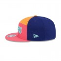 Los Angeles Lakers Coral Split Panel 9FIFTY Snapback-Mütze