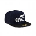 Utah Jazz Dunkelblauer 59FIFTY-Denim-Hut mit A-Rahmen