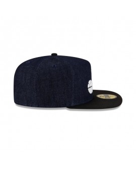 Utah Jazz Dunkelblauer 59FIFTY-Denim-Hut mit A-Rahmen