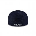 Utah Jazz Dunkelblauer 59FIFTY-Denim-Hut mit A-Rahmen