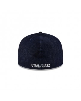 Utah Jazz Dunkelblauer 59FIFTY-Denim-Hut mit A-Rahmen