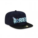 Dunkelblauer 59FIFTY-Denimhut mit A-Rahmen der Charlotte Hornets