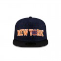 New York Knicks Dunkelblauer 59FIFTY-Denim-Hut mit A-Rahmen