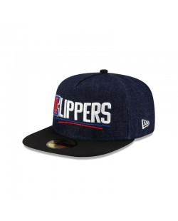Los Angeles Clippers dunkelblaue 59FIFTY-Denim-Mütze mit A-Rahmen