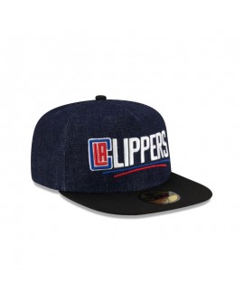 Los Angeles Clippers dunkelblaue 59FIFTY-Denim-Mütze mit A-Rahmen