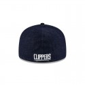 Los Angeles Clippers dunkelblaue 59FIFTY-Denim-Mütze mit A-Rahmen