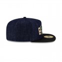Milwaukee Bucks Navy Denim 59FIFTY Taillierte Mütze mit A-Rahmen