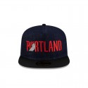 Portland Trail Blazers Navy Denim 59FIFTY Taillierte Mütze mit A-Rahmen
