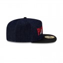 Portland Trail Blazers Navy Denim 59FIFTY Taillierte Mütze mit A-Rahmen