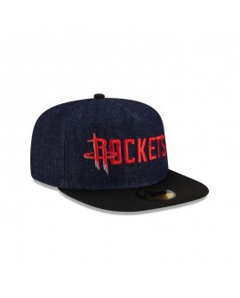 Dunkelblaue 59FIFTY-Mütze mit A-Rahmen der Houston Rockets aus Denim