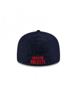 Dunkelblaue 59FIFTY-Mütze mit A-Rahmen der Houston Rockets aus Denim