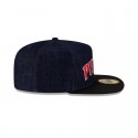 59FIFTY A-Frame-Mütze aus dunkelblauem Denim von den Detroit Pistons