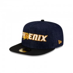Dunkelblaue 59FIFTY-Mütze mit A-Rahmen der Phoenix Suns aus Denim