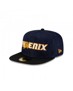 Dunkelblaue 59FIFTY-Mütze mit A-Rahmen der Phoenix Suns aus Denim