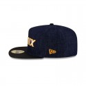 Dunkelblaue 59FIFTY-Mütze mit A-Rahmen der Phoenix Suns aus Denim
