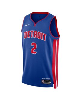Cade Cunningham #2 Detroit Pistons Blue Icon Trikot