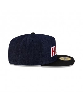 Miami Heat 59FIFTY Dunkelblaue Denim-Mütze mit A-Rahmen