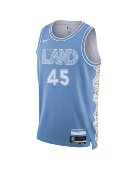 Donovan Mitchell #45 Cleveland Cavaliers Blue City Edition-Trikot