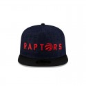 Dunkelblaue 59FIFTY-Mütze mit A-Rahmen der Toronto Raptors aus Denim