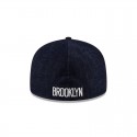 Dunkelblaue 59FIFTY-Denim-Mütze der Brooklyn Nets mit A-Rahmen