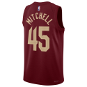 Donovan Mitchell #45 Cleveland Cavaliers Burgunder Icon-Trikot