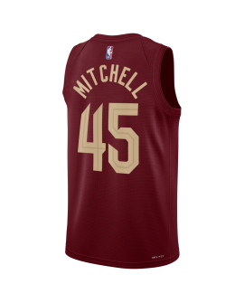 Donovan Mitchell #45 Cleveland Cavaliers Burgunder Icon-Trikot