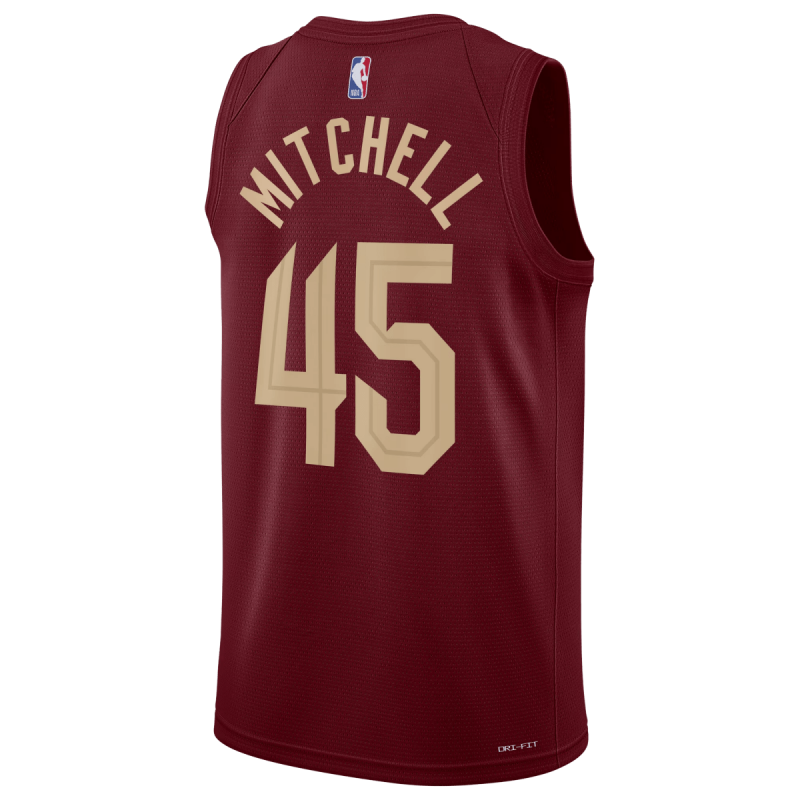 Donovan Mitchell #45 Cleveland Cavaliers Burgunder Icon-Trikot