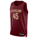 Donovan Mitchell #45 Cleveland Cavaliers Burgunder Icon-Trikot