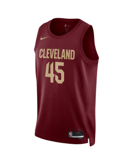 Donovan Mitchell #45 Cleveland Cavaliers Burgunder Icon-Trikot