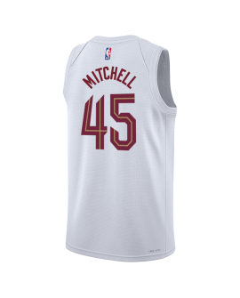 Donovan Mitchell #45 Cleveland Cavaliers Weiß Association-Trikot