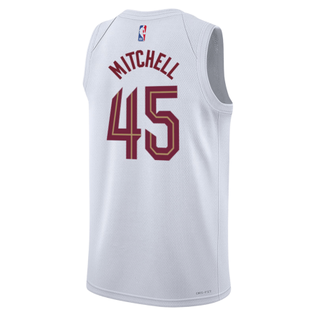 Donovan Mitchell #45 Cleveland Cavaliers Weiß Association-Trikot