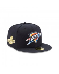 Oklahoma City Thunder 2025 NBA Champions 59FIFTY Taillierte Mütze mit Seitenpatch