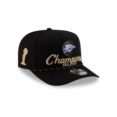 Oklahoma City Thunder 2025 NBA Champions Locker Room 9FIFTY Snapback-Mütze mit A-Rahmen